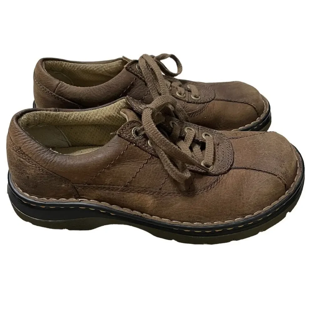 Dr. Martens Vintage John Brown Leather Low Top Lace Up Oxford Shoe Size 8